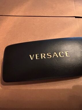 Versace Authentic Red Rectangle Eyeglasses Frames with/Case